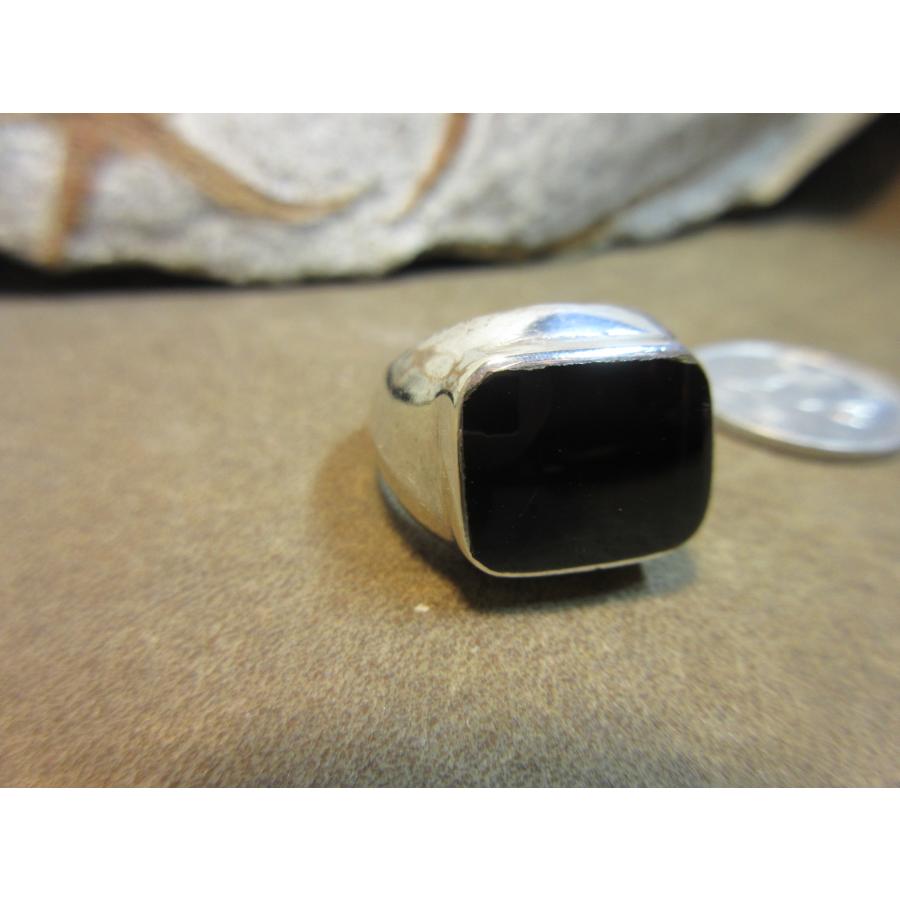 Silver925 Ring ・ 指輪 縞瑪瑙 ブラックオニキス 14号 n1779 :n1779 Silver925 Ring ・ 指輪 縞瑪瑙 ブラックオニキス 14号 n1779 :n1779