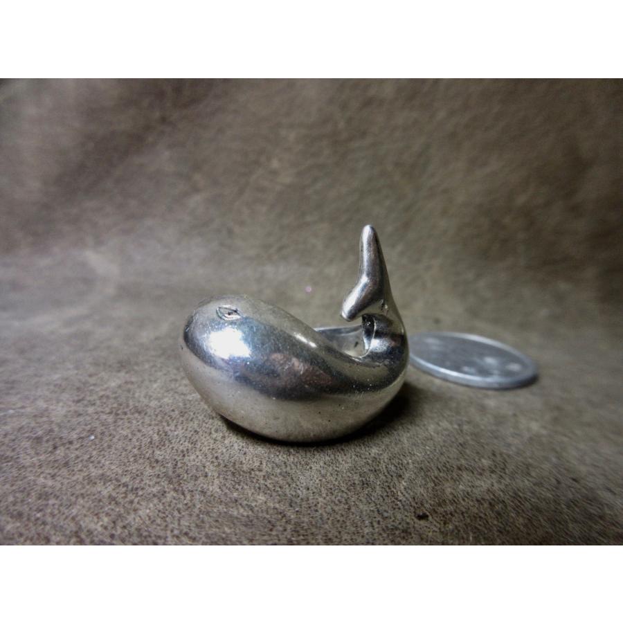 Shilver925 鯨 クジラ whale シルバーリング 9.0g 16号 n1798 : ABC