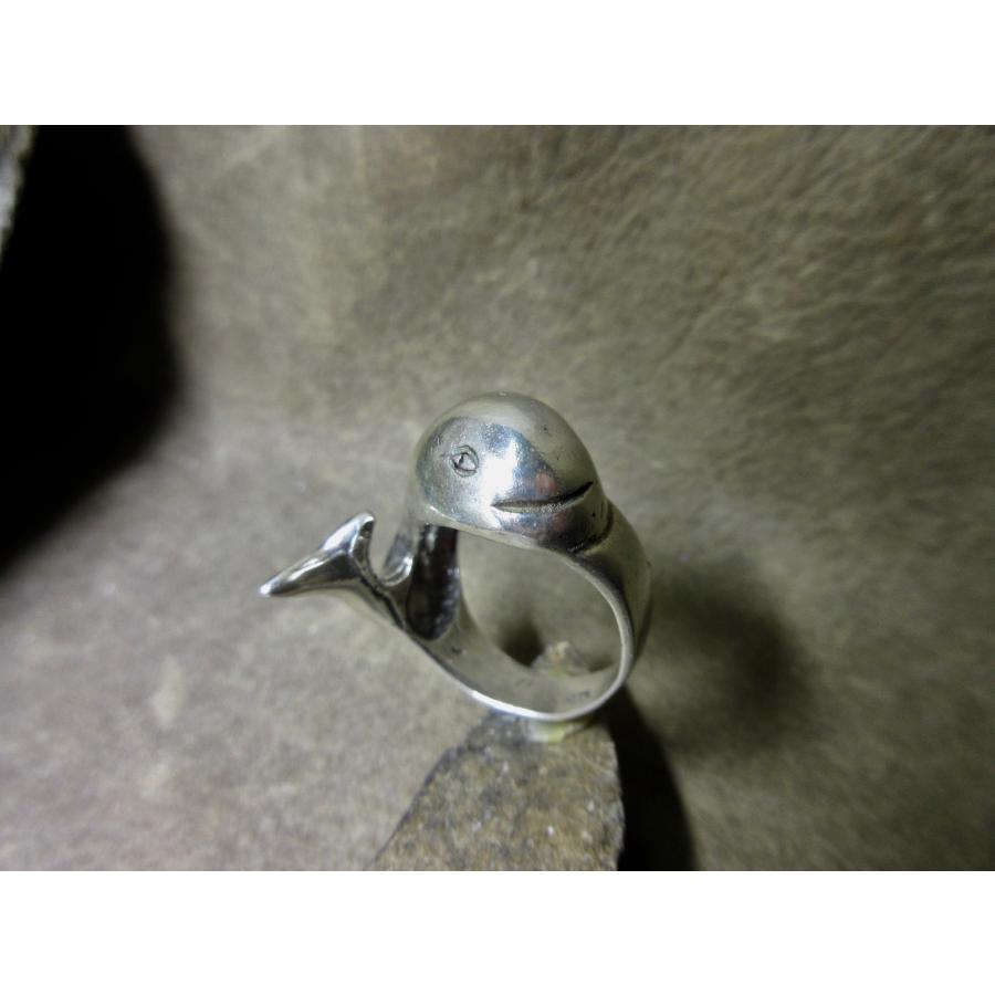 Shilver925 鯨 クジラ whale シルバーリング 9.0g 16号 n1798 : ABC