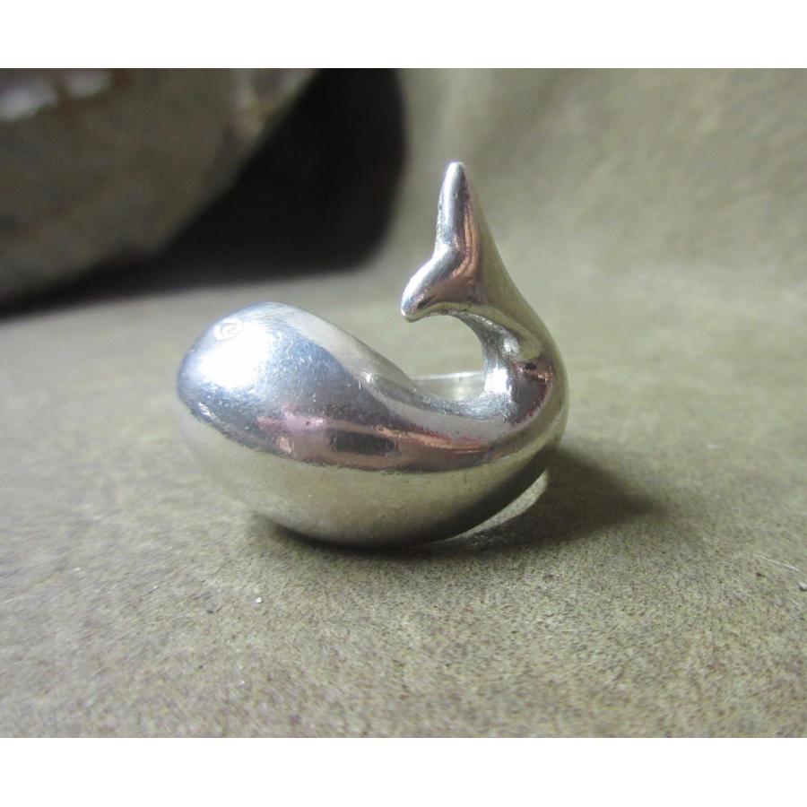 Shilver925 鯨 クジラ whale シルバーリング 9.6g 11号 n1801 : ABC