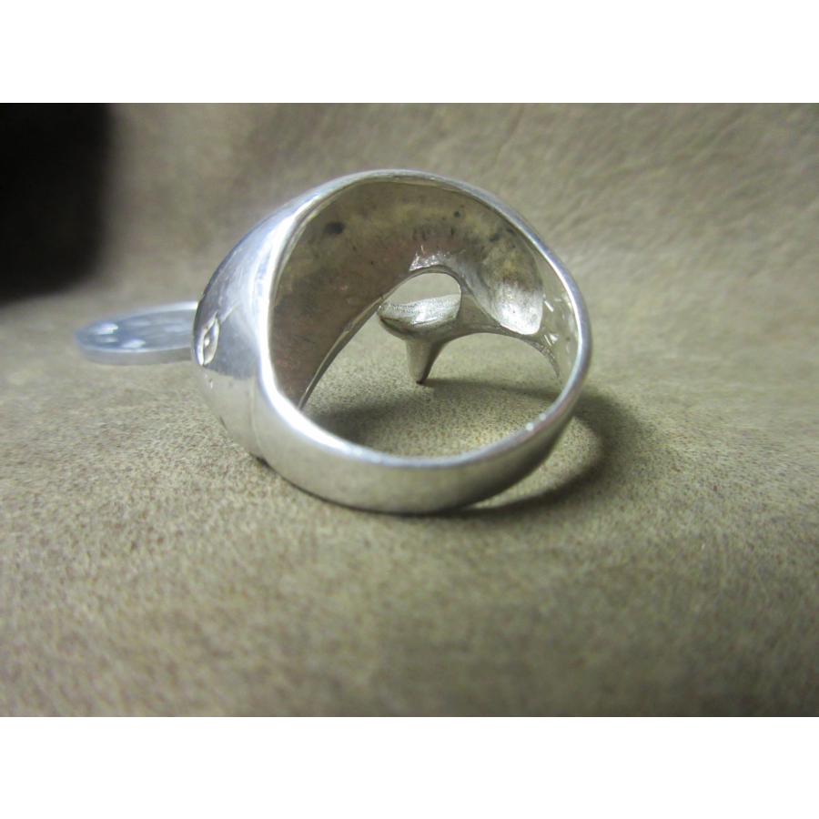 Shilver925 鯨 クジラ whale シルバーリング 8.8g 13号 n1802