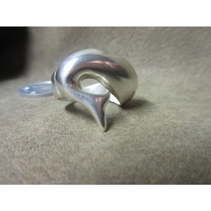 Shilver925 鯨 クジラ whale シルバーリング 8.8g 13号 n1802