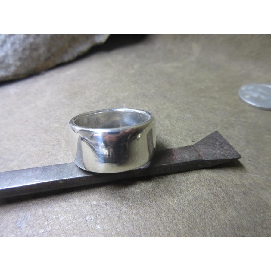 Silver925 Ring 指輪 角落ち 平打ちリング シルバーリング 15.7g ＃21