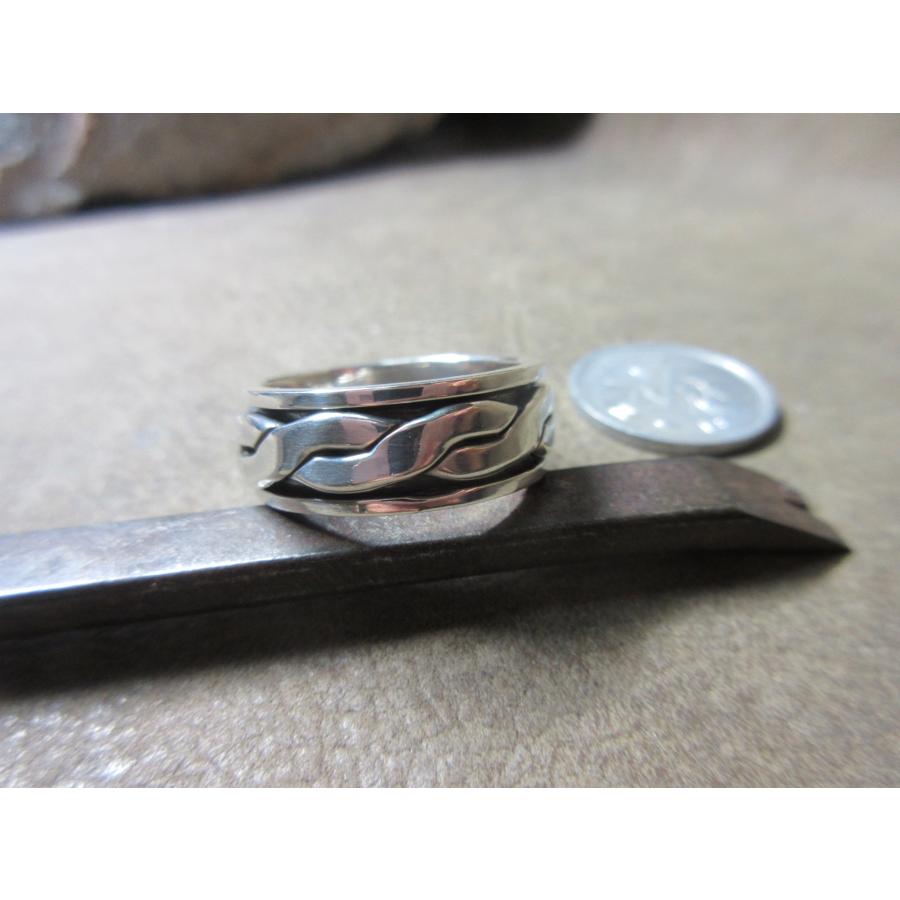 銀杯 Silver 指輪 銀製品 純銀 まとめ Silver925 純銀指輪 二重リング W・シルバーリング 8.1g ＃18 n1838