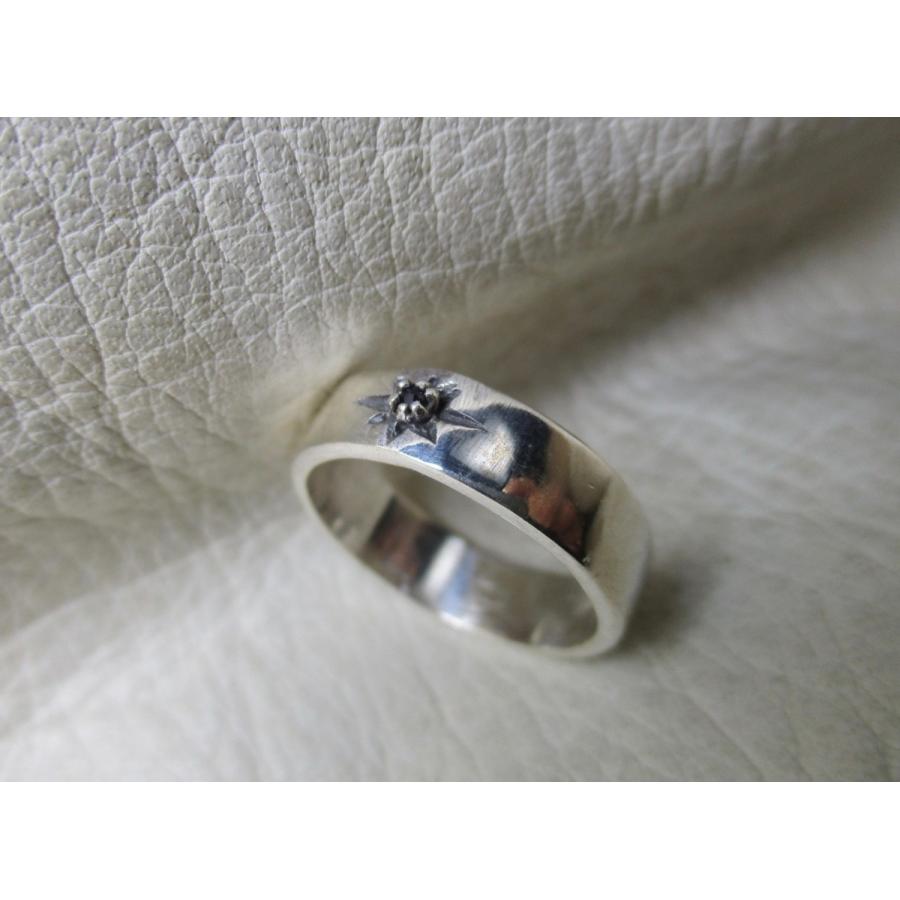 【即日発送】 Silver925 Ring　 n800 　 15号    　4.9g サファイア　シルバーリング  指輪