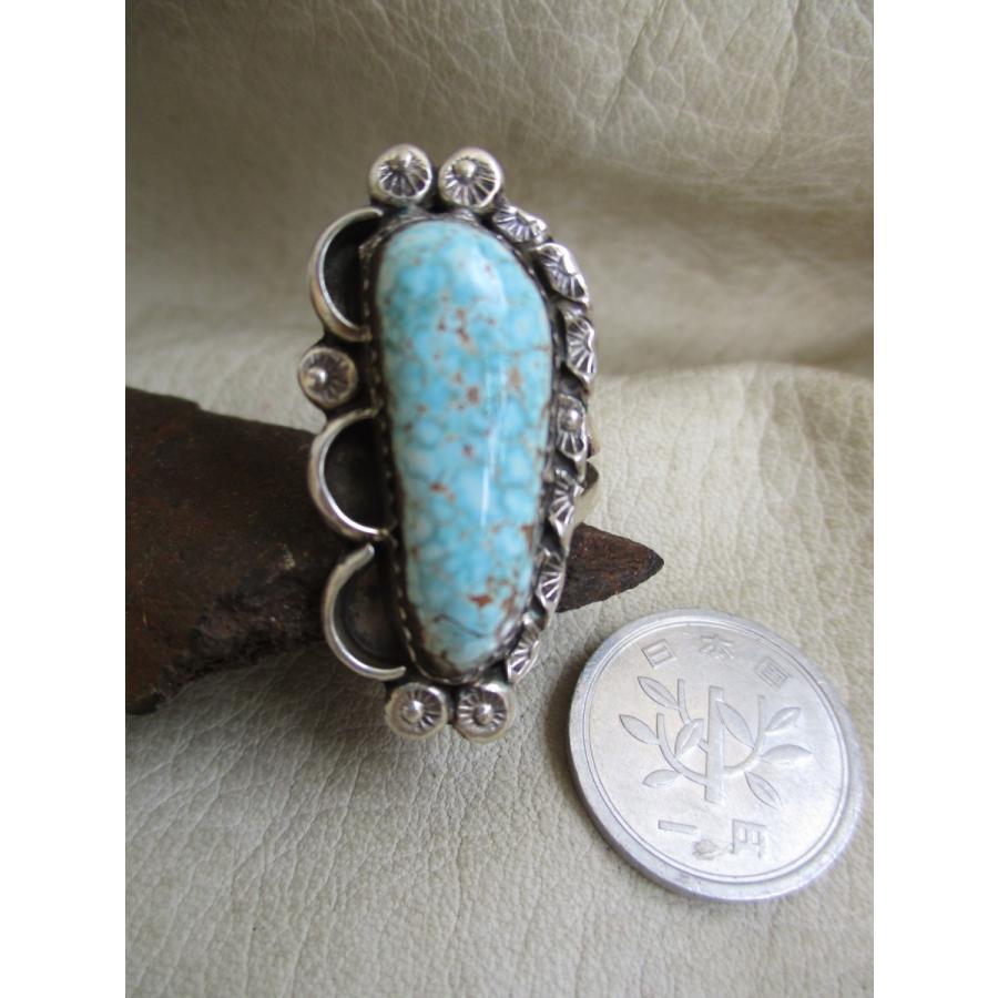 インディアンジュエリー　ナバホ　ターコイズリング USA インディアンジュエリー Silver925 ナバホ族 ターコイズ