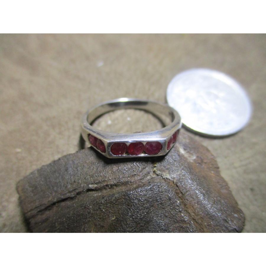 Silver925 Ring 天然石ルビー シルバーリング 12号 n862 : ABC-925