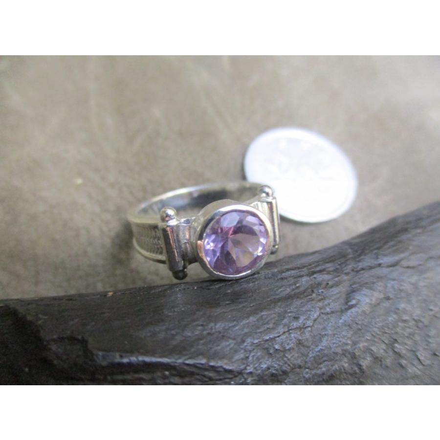シルバーリング指輪Silver925アメジスト12号総重量6g