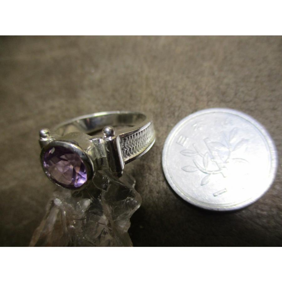 シルバーリング指輪Silver925アメジスト12号総重量6g
