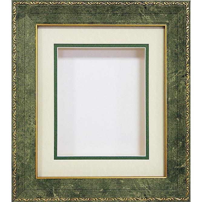 本物の シャドーボックス用額 グリーン agapeeurope.org