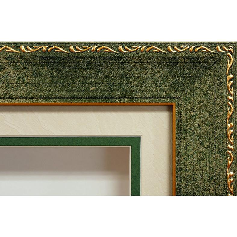 シャドーボックス用額 C-90 グリーン シャドーボックス 額の