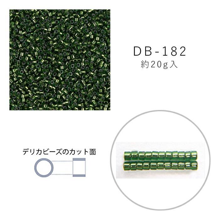 MIYUKI デリカビーズ DB-182 グリーンスキ コパー 銅引 20g メール便 