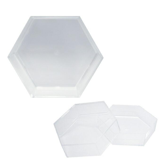 アクリルケース 六角形 クリア hbr-411 : 手芸用品のABCクラフト