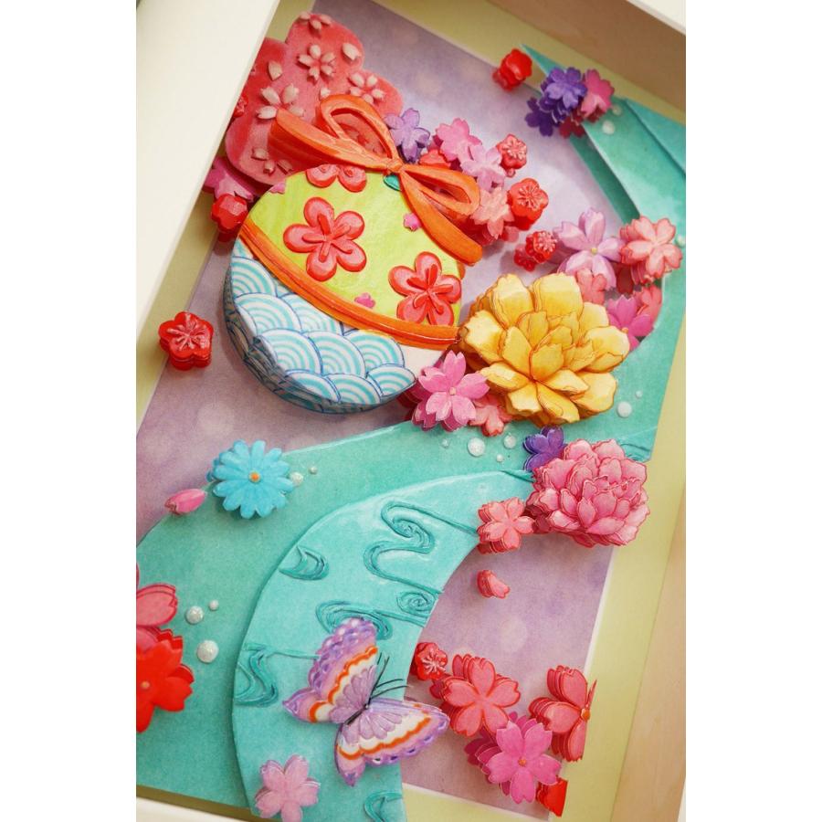 シャドーボックス シャドープリント 夢見る手まりシリーズ まりと川