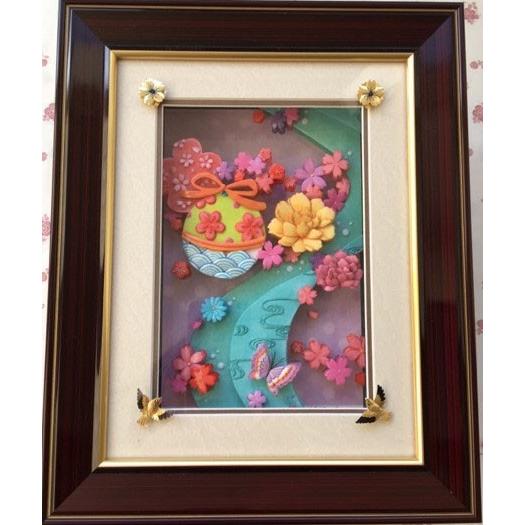 シャドーボックス シャドープリント 夢見る手まりシリーズ まりと川