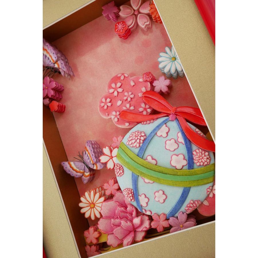 シャドーボックス シャドープリント 夢見る手まりシリーズ 水色まりと