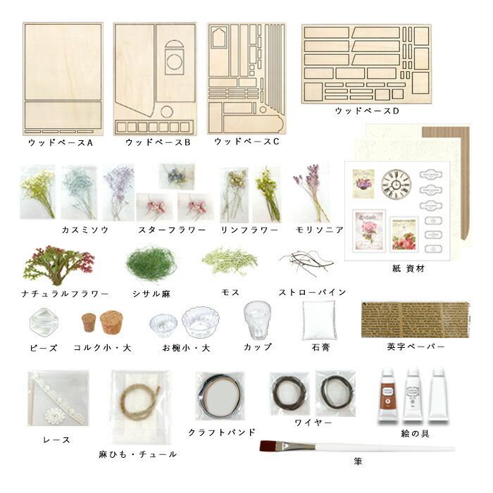 ミニチュアハウス 坂の上の花屋さん ミニチュアキット : 手芸用品のABC