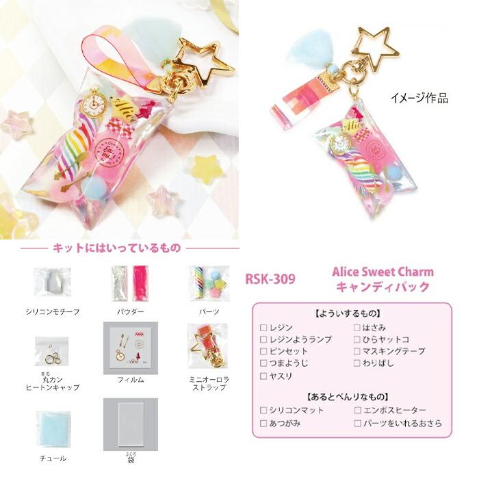 レジンクラフト レジンで作るアリススイーツチャーム キャンディバック