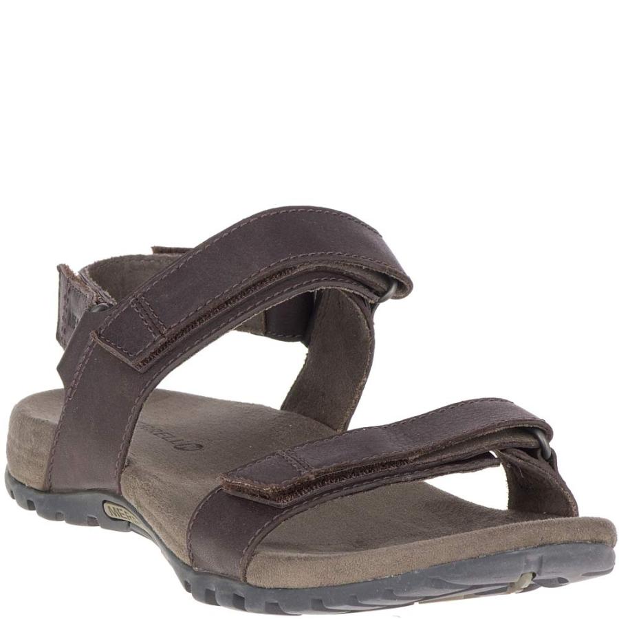 【並行輸入品】Merrell メンズ Sandspur バックストラップ レザースリッパ US サイズ: 7 カラー: ブラウン Merrellの画像