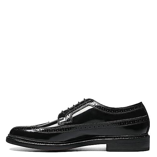 【並行輸入品】Florsheim メンズ Kenmoor ウィングチップ オックスフォード, ブラック タンブルド, 11 X Wide Floの画像