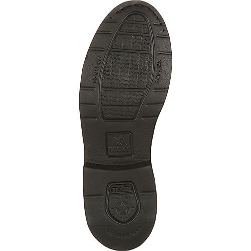 【並行輸入品】Rocky メンズ カラー: ブラック Rocky High Gloss Dress Leather Oxford Shoe Siの画像