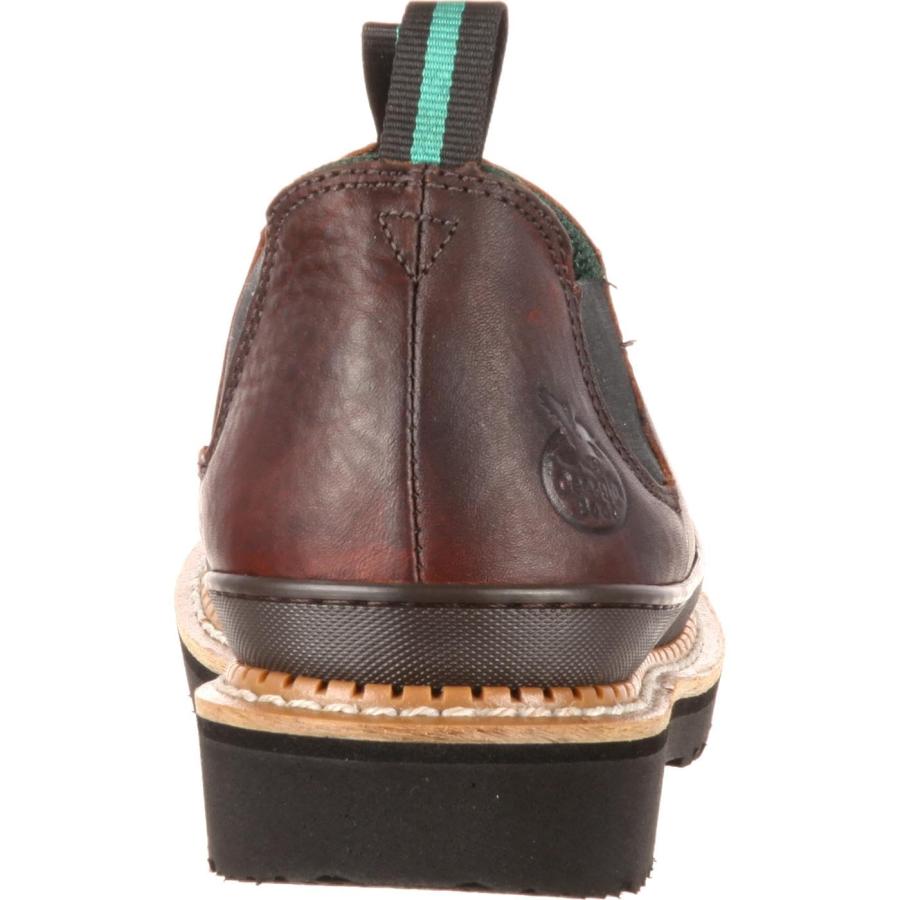 【並行輸入品】[Georgia] Giant Men?s Romeo Slip On Work Shoe,Brown,11.5 M Georgiの画像