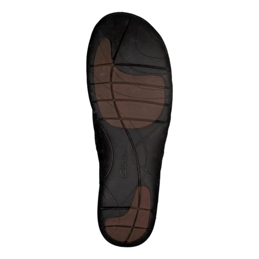 【並行輸入品】[クラークス] 本革 コンフォート フラットシューズ アンループ レディース ブラックレザー 26.5 cm Clarks Womの画像