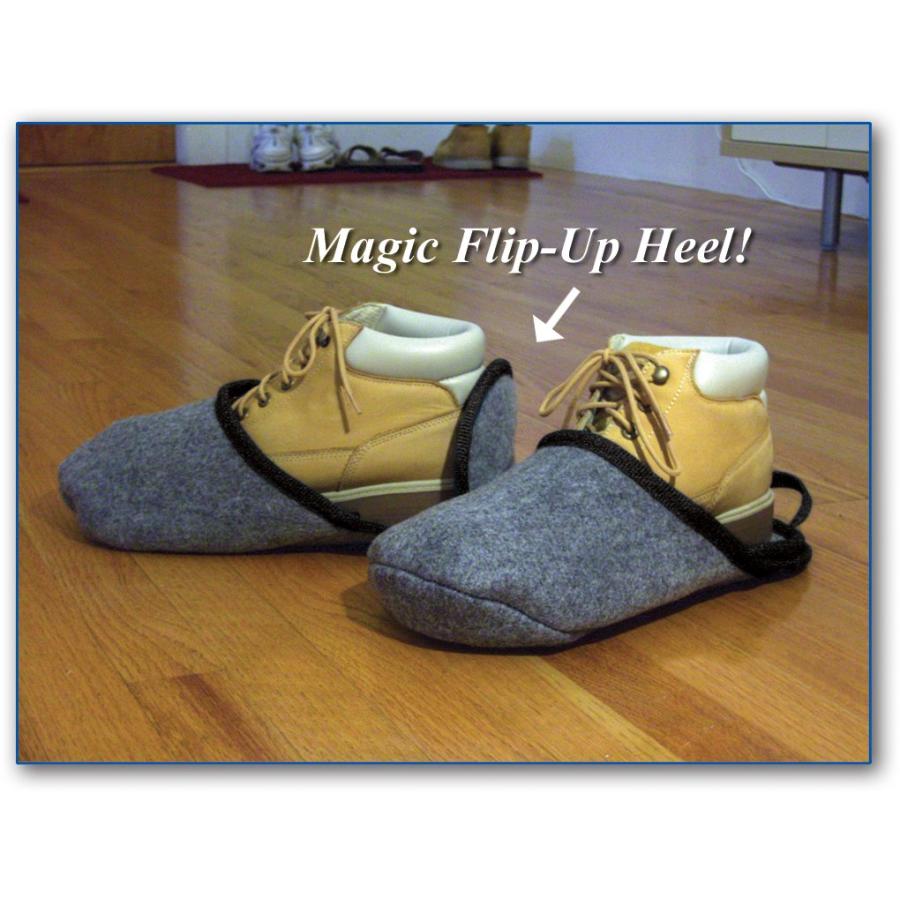 【並行輸入品】靴とブーツスリッパBigfoot PushoversシューズカバーPullovers。Large Fitsメンズサイズ10   1の画像