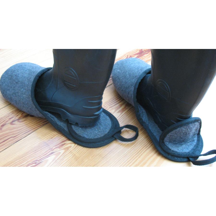 【並行輸入品】靴とブーツスリッパBigfoot PushoversシューズカバーPullovers。Large Fitsメンズサイズ10   1の画像