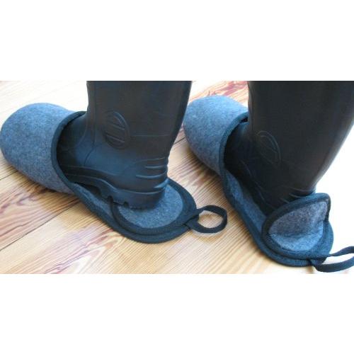 【並行輸入品】靴とブーツスリッパBigfoot PushoversシューズカバーPullovers。Large Fitsメンズサイズ10   1の画像