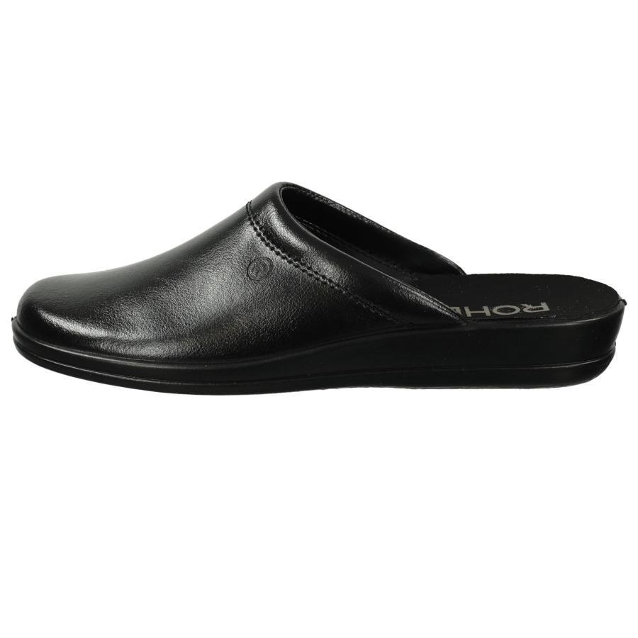 【並行輸入品】Rohde メンズ ミュール レザー スリッポン スリッパ 46 M EU/ 11.5 M US ブラック Rohde Men'sの画像