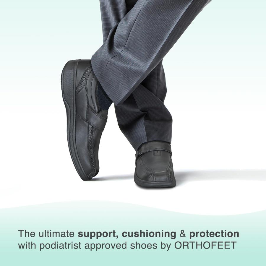 【並行輸入品】[Orthofeet] メンズ US サイズ: 8 D(M) US カラー: ブラック Orthofeet Men's Ortho_3