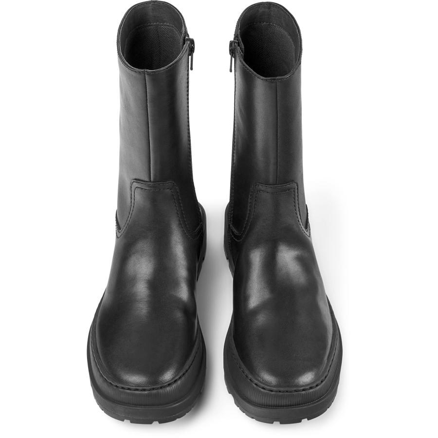 並行輸入品】Camper Womens Brutus Trek K400644 Leather Black Boots