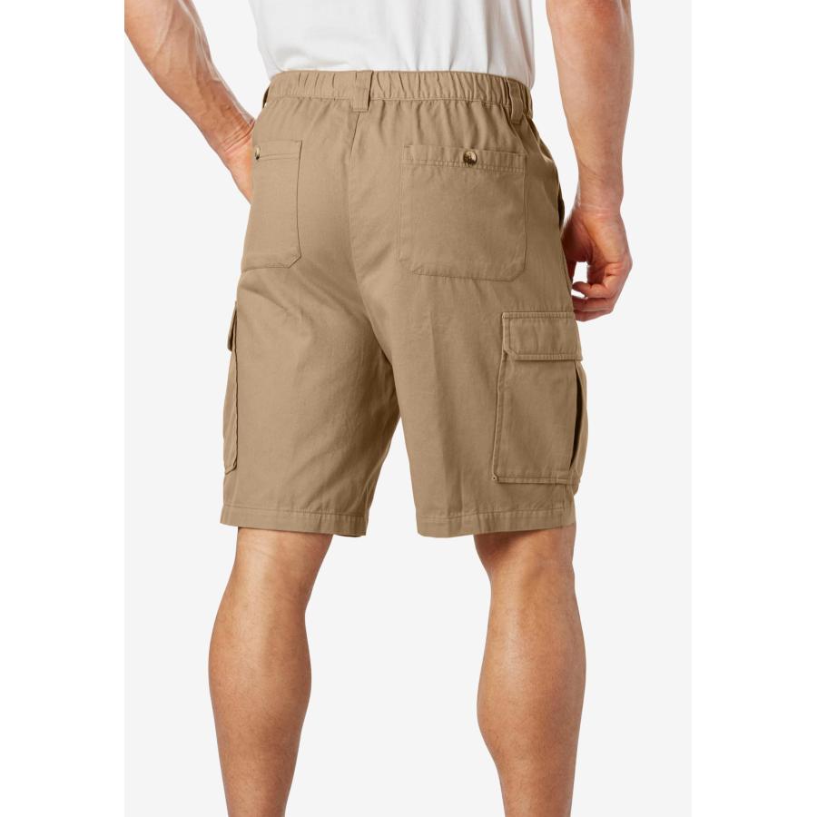 【並行輸入品】KingsizeメンズBig & Tall Knockarounds 8 " Cargo Shorts カラー: ブラック Kin_6