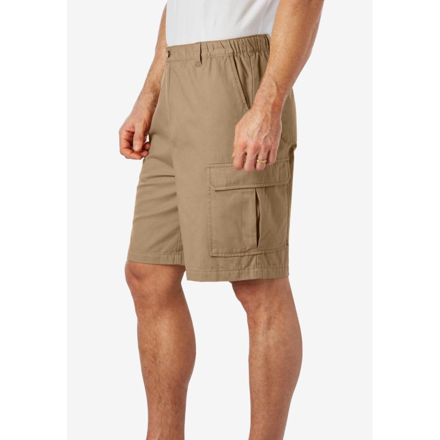 【並行輸入品】KingsizeメンズBig & Tall Knockarounds 8 " Cargo Shorts カラー: ブラック Kin_9