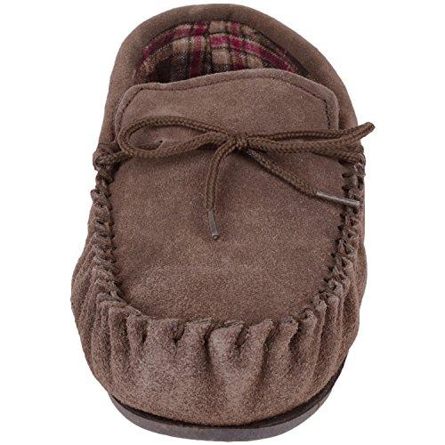 【並行輸入品】SNUGRUGS メンズ 色合い: 赤銅色 SNUGRUGS Men's Slippers with Tartan Style