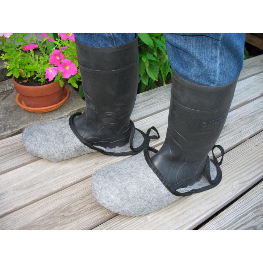【並行輸入品】Overshoes Made in USA Indoor Overshoes slip over your boots andの画像