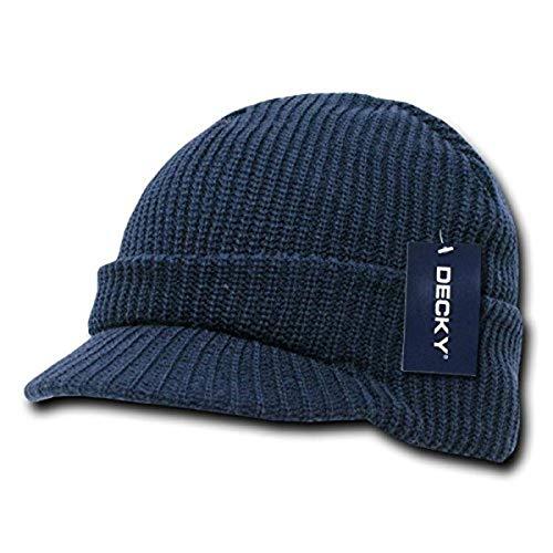 【並行輸入品】Decky 605 NVY GI Jeep Caps， Navy DECKY Mens 605 nvy Beanie Hat， N_1