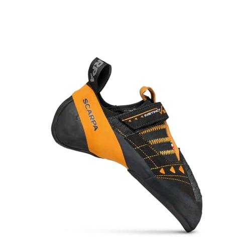 【並行輸入品】SCARPA Instinct VS ロッククライミングシューズ スポーツクライミングやボルダリング用, ブラック/オレンジ, 1の画像