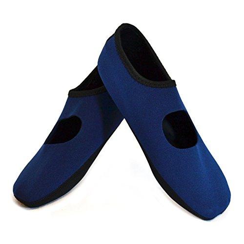 【並行輸入品】Nufoot Women's Mary Jane Slipper Navy Medium_1