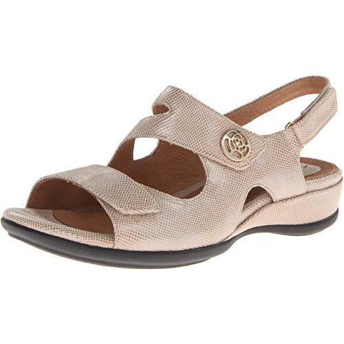 【並行輸入品】Clarks Women's Tiffani Aldora Wedge Sandal,Natural Leather,12 Mの画像