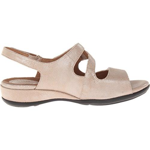 【並行輸入品】Clarks Women's Tiffani Aldora Wedge Sandal,Natural Leather,12 Mの画像