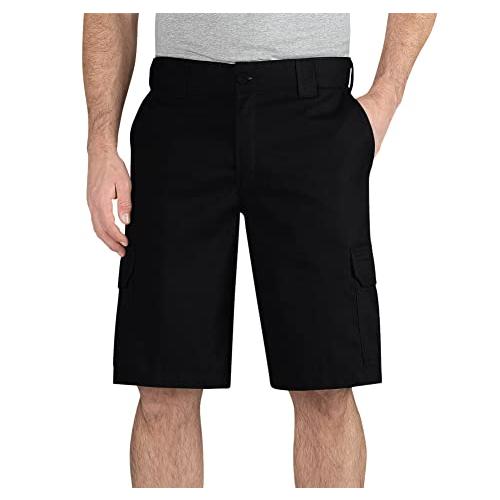 【並行輸入品】Dickiesメンズ11インチレギュラーフィットStretch Twill Cargo Short カラー: ブラック Dicki_1