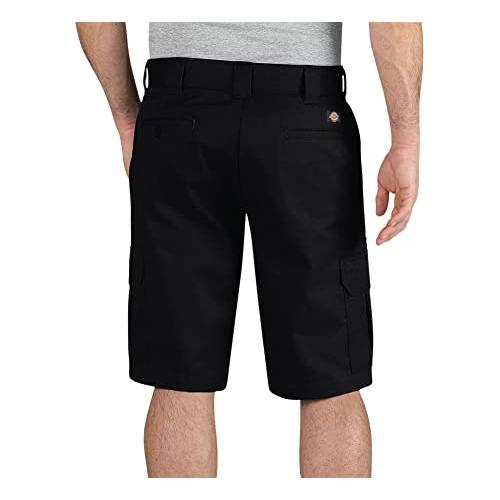 【並行輸入品】Dickiesメンズ11インチレギュラーフィットStretch Twill Cargo Short カラー: ブラック Dicki_4
