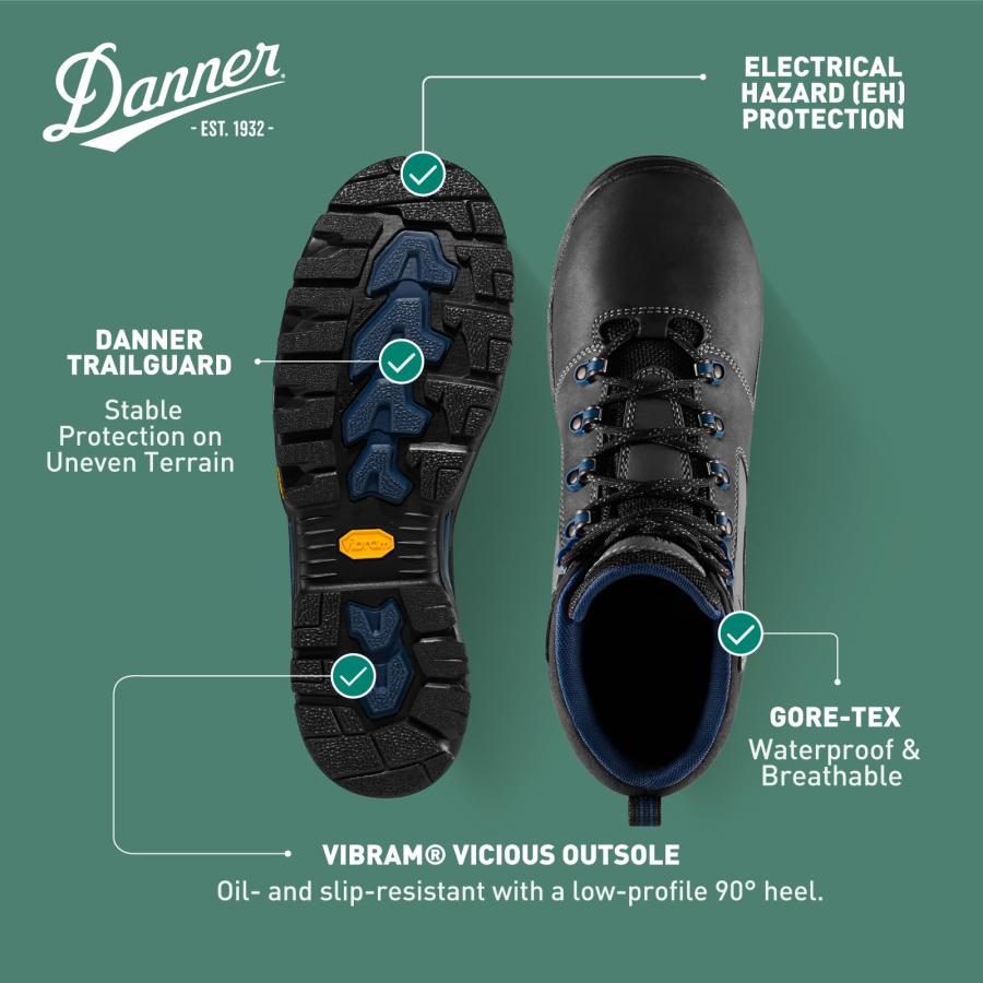 【並行輸入品】[ダナー] Men's Vicious 4.5 Inch Work Boot Danner Vicious 4.5” Waterpの画像