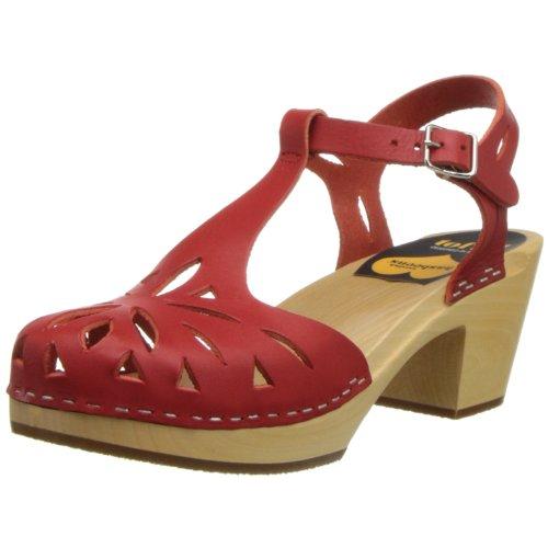 【並行輸入品】swedish hasbeens レディース Lacy Sandal US サイズ: 8 womens_us カラー: レッド sの画像