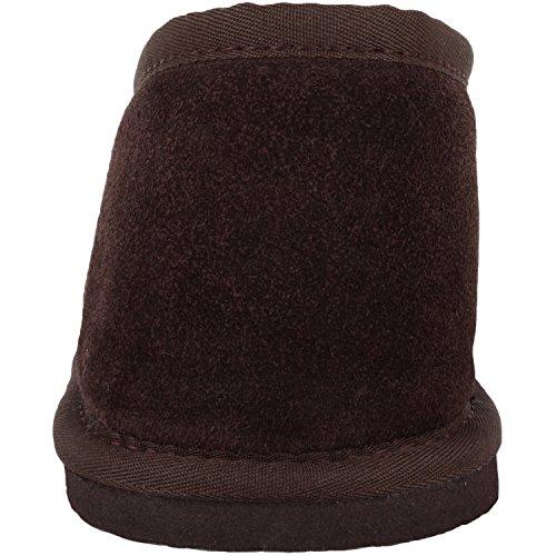 【並行輸入品】SNUGRUGS メンズ カラー: ブラウン SNUGRUGS Men's Suede Full Slipper with Woo_7