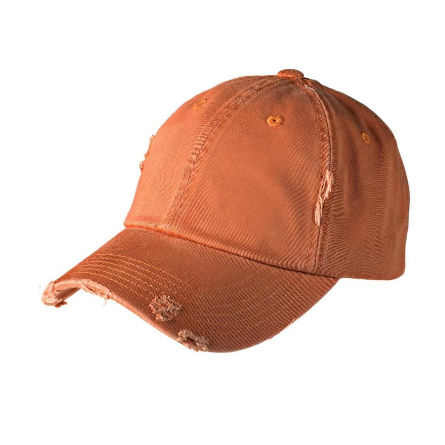 【並行輸入品】District メンズ アンティーク調キャップ， オレンジ(Burnt orange)， One Size District M_3
