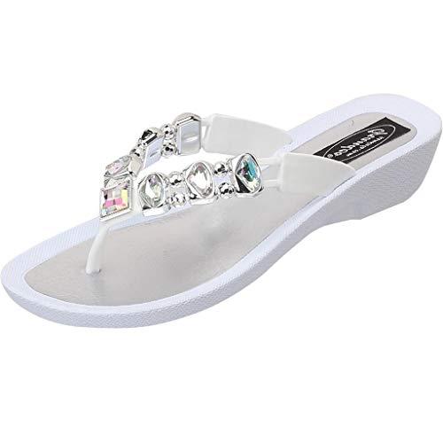 【並行輸入品】Grandcoレディース\" AB \""デラックスThongサンダル カラー: ホワイト GRANDCO Women's Deluxe"_1