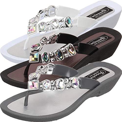 【並行輸入品】Grandcoレディース\" AB \""デラックスThongサンダル カラー: ホワイト GRANDCO Women's Deluxe"_7
